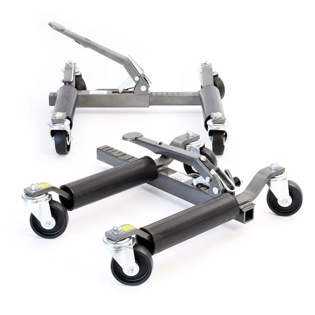 Rangierheber 2er Set bis je 566 kg Wagenheber bis 30 cm Reifenbreite Rangierhilfe mit Rollen - Xpotool