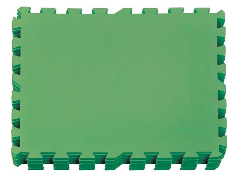 Unterlage Eva Mt504, 500x500x4 Mm, Grün, Packung 9 Stk., Unter Schwimmbecken