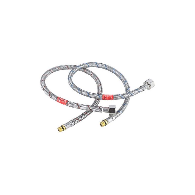 Taishengda - Flexibler Wasserhahnschlauch G3/8 X M10 50 Cm - Geflochtener Edelstahl 304 - Korrosionsbeständig - Durchflussmenge 28 L/min Bei 3 Bar -