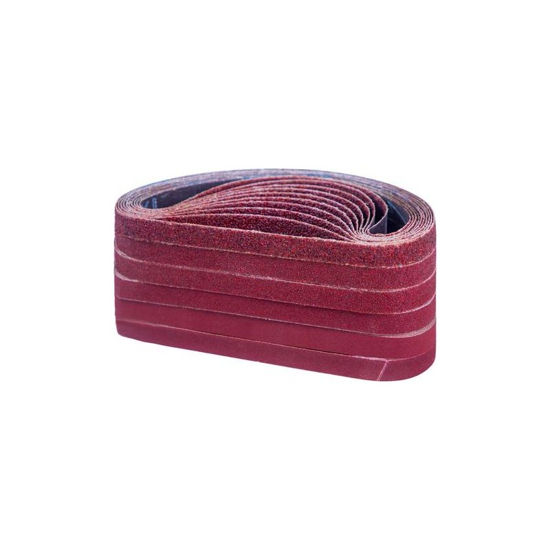 Taishengda – Packung Mit 60 Schleifbändern (13 X 457 Mm) – Verschiedene Körnungen (40/60/80/120/180/240) – Zum Schleifen Von Holz Und Metall – Kompatibel Mit Bandschleifern