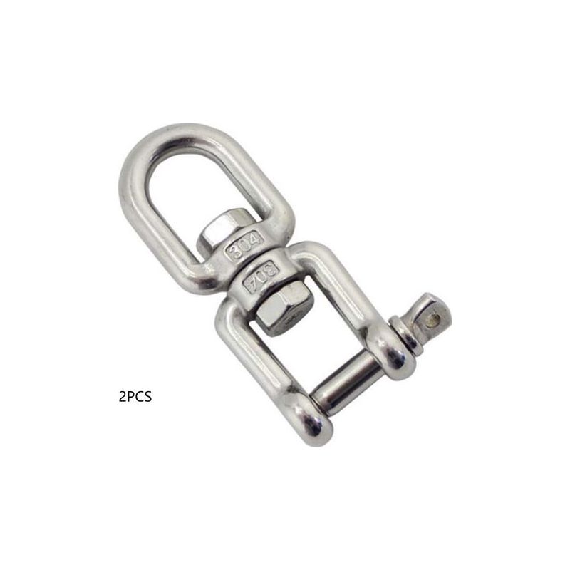 Taishengda Drehgelenk-schäkel Für Ankerketten, Festmacher-drehgelenkverbinder Aus Edelstahl 304 Für Boote – 8 Mm
