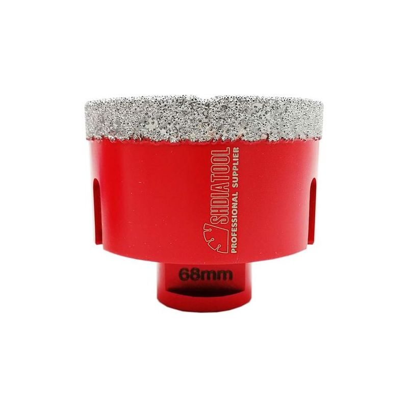 Taishengda-ineasicer 68-mm-diamantkernbohrer Mit M14-gewinde Für Trockenbohrungen In Porzellan, Fliesen, Granit Und Marmor