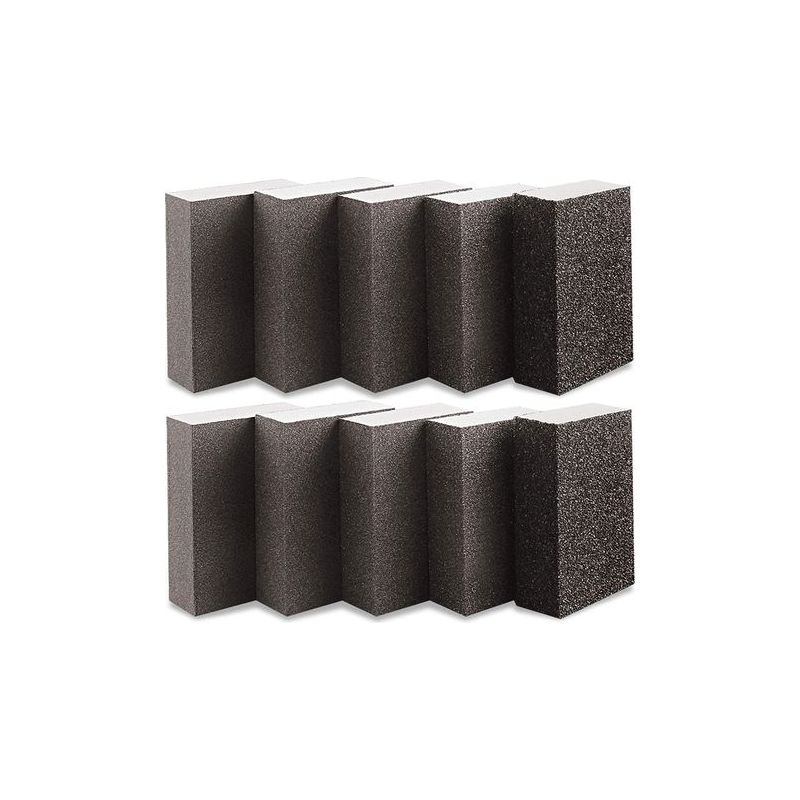 Taishengda – 10-teiliges Schleifschwamm-set, Schleifklötze Mit Körnung 1000–1200, 70 X 100 X 25 Mm, Für Nass- Und Trockenschleifen Von Holz, Metall Und Lack, Waschbar Und Wiederverwendbar