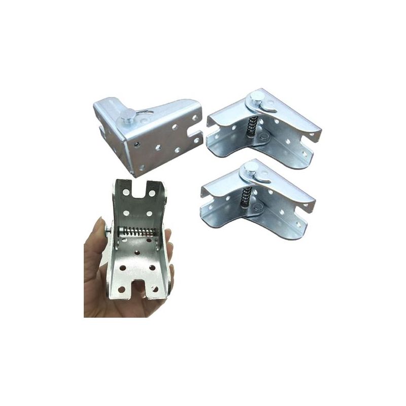 Taishengda - Selbstverriegelnde Klappstütze Für Klappbeine, Klapparbeitsplatte, Klappküchentisch (4 Silber)