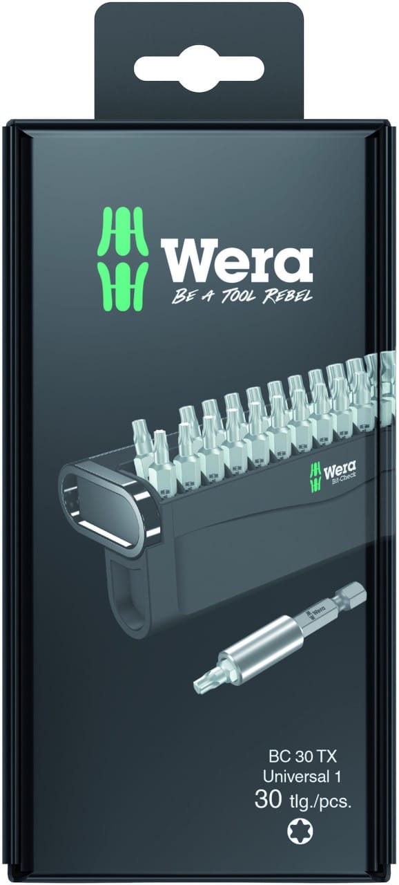 Bit-Sortiment Bit-Check 30 tx Universal 1 sb 05057900001 - Wera