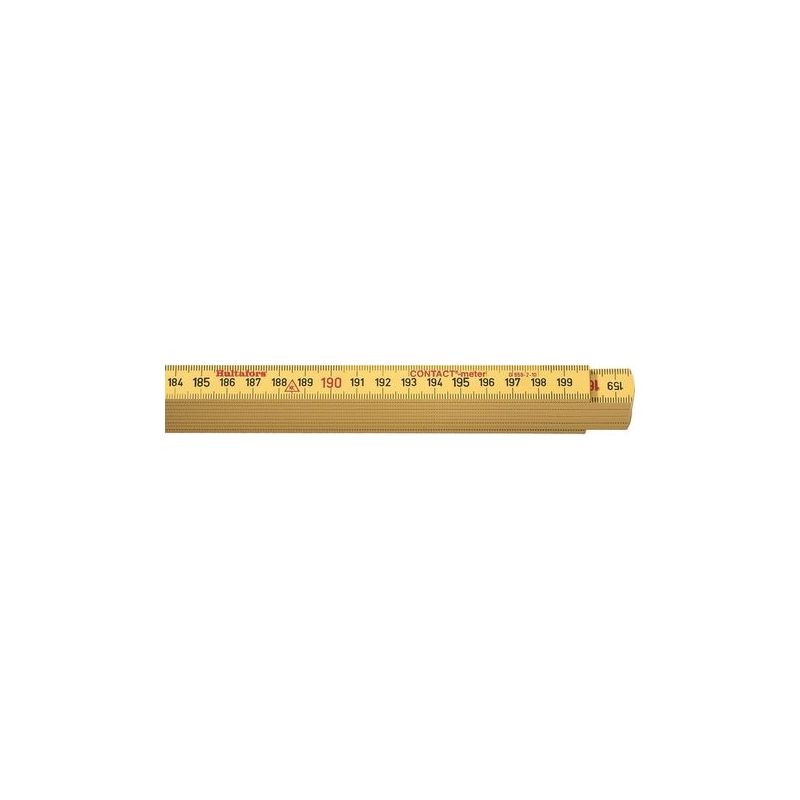 Taishengda-0-35-320 Faltmaßband 2 X 15 Mm, Synthetisches Material, Hergestellt In Frankreich – Blendfreie Oberfläche