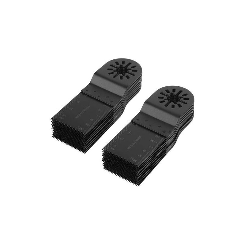 Taishengda - Packung Mit 20 Oszillierenden Sägeblättern Aus Kohlenstoffstahl, Multifunktionale Oszillierende Werkzeugblätter 34 Mm, Rotationsblätter Für Holz, Kunststoff, Metall Und Nägel