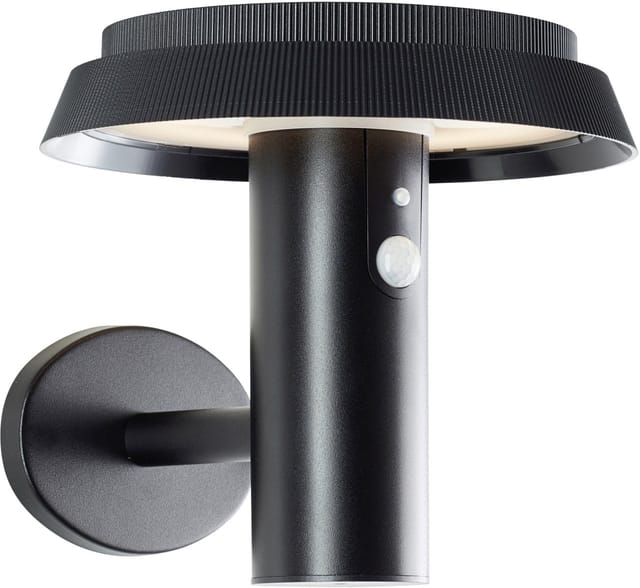 Brilliant - Alvero G40430/06 Solar-Außenwandleuchte mit Bewegungsmelder led 4 w Schwarz