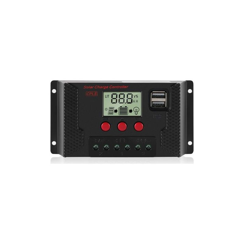 Taishengda – 30-a-laderegler, Solarpanel-laderegler, Automatische Erkennung, 12 V/24 V, Mit Lcd-bildschirm Und 5-v-usb-anschluss