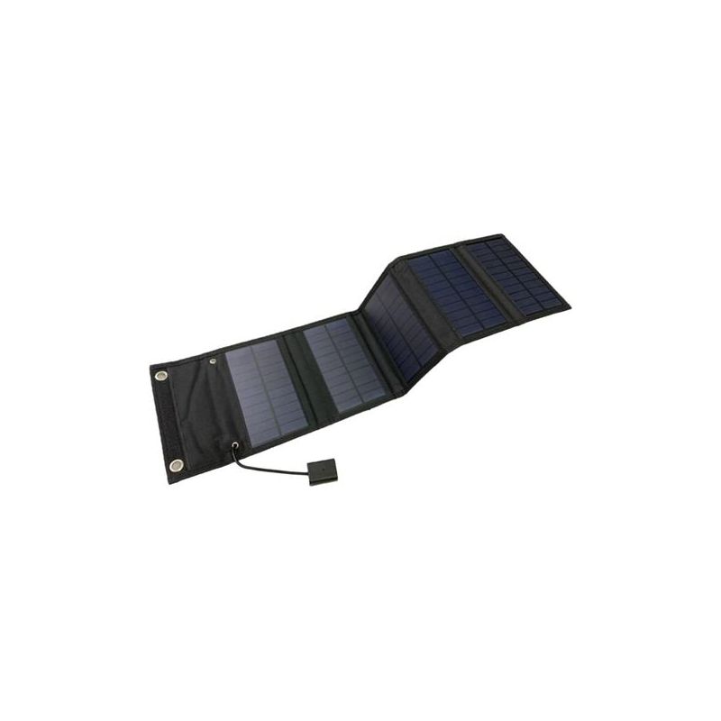 Taishengda Solarpanel, 10 W Tragbares Solarladegerät, Usb-anschlüsse, Wasserdichtes Solarpanel, Kabellose Solar-powerbank Für Smartphones, Tablets Und Mehr, Faltbares Solarpanel – Schwarz