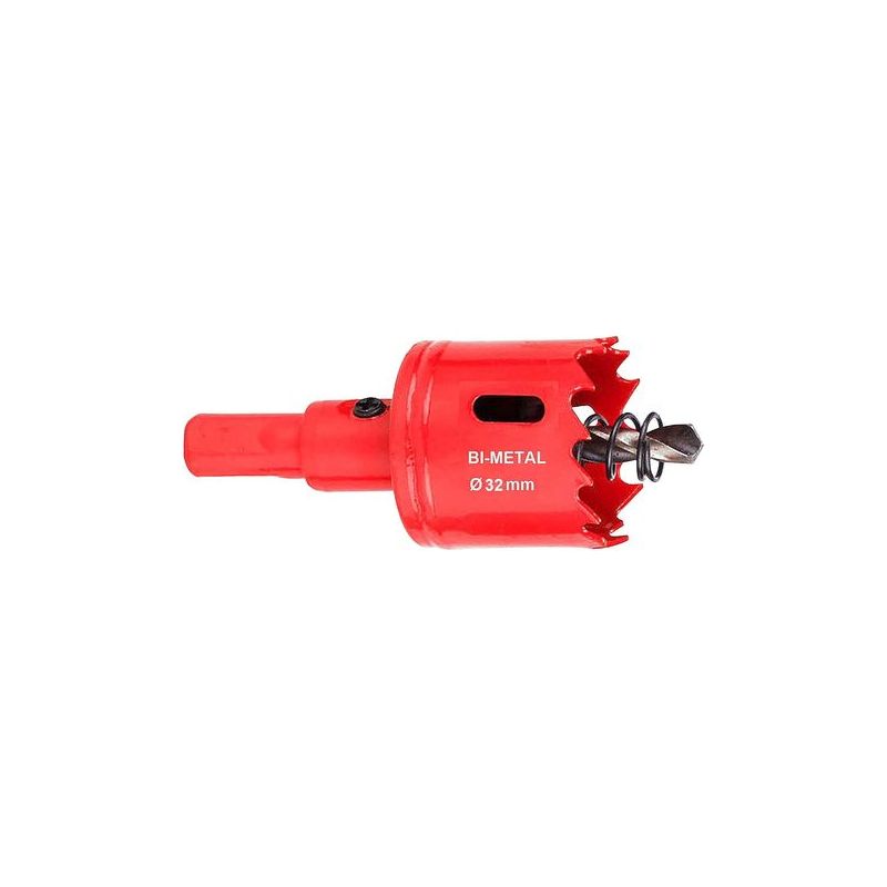 Taishengda 32mm M42 Bimetall-lochsäge, Universal-lochsäge Für Holz Mit Sechskantadapter Für Eisen, Aluminium, Gipskarton, Rohre, Kunststoffe Und Metalle (1 Stück)