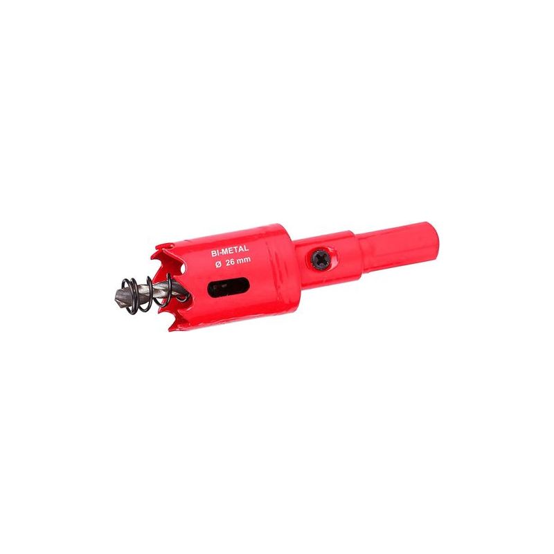 Taishengda - 26mm M42 Bimetall-lochsäge, Universal-lochsäge Für Holz Mit Sechskantadapter Für Eisen, Aluminium, Gipskarton, Rohre, Kunststoffe Und Metalle (1 Stück)