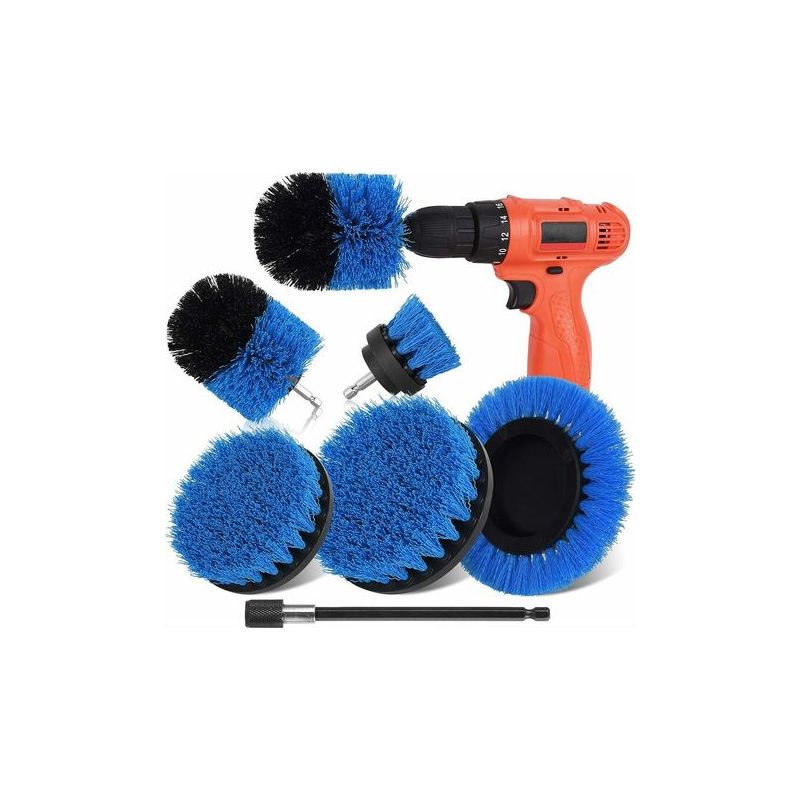 Taishengda – Set Mit 6 Reinigungsbürsten, Kompatibel Mit Akkuschraubern, Zur Reinigung Von Fensterbänken, Badewannen, Fliesen, Küchen, Autos, Sofas Und Mehr