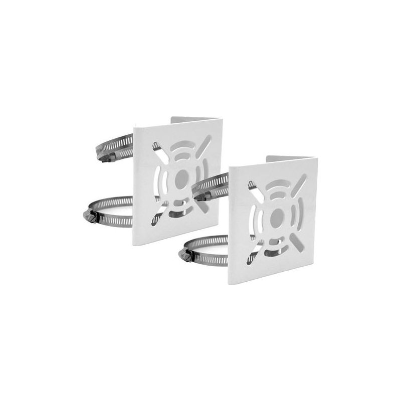 Taishengda - Universelle Vertikale Stangenhalterung Für Überwachungskameras, Robuste Metall-eckhalterung Mit Schnallen, Geeignet Für Cctv-kameras (2er-pack, Kleine Größe)