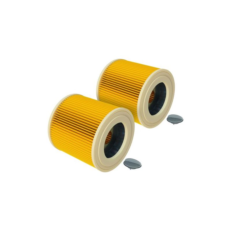 Taishengda – 2 Faltenfilter Für Kärcher Mv 3 Premium Staubsauger – Nass- Und Trockensaugen – Filterklasse F9 – Durchmesser 12 Cm