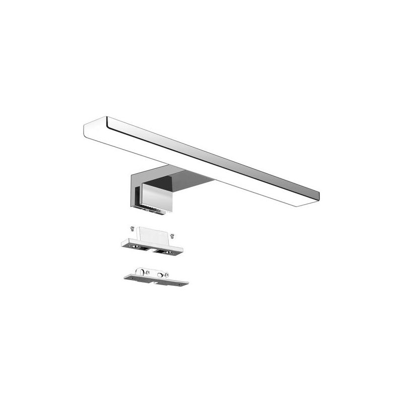 Taishengda Led-badezimmerspiegelleuchte 5w 230v 500lm, Ip44 Wasserdicht, 30cm Klemmleuchte, Neutralweiß 4000k, Flimmerfreies Licht, Beschlagfreie Edelstahl-spiegelbirne, 300
