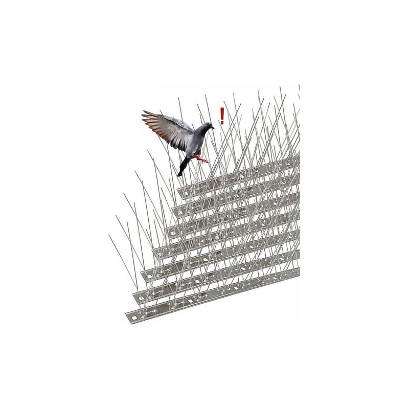 Taishengda – 3,5 Meter Lange Taubenabwehrspitzen Aus Edelstahl, 14er-packung Zur Vertreibung Von Tauben, Krähen, Spatzen Und Katzen – Tierfreundliches Vogelabwehrmittel