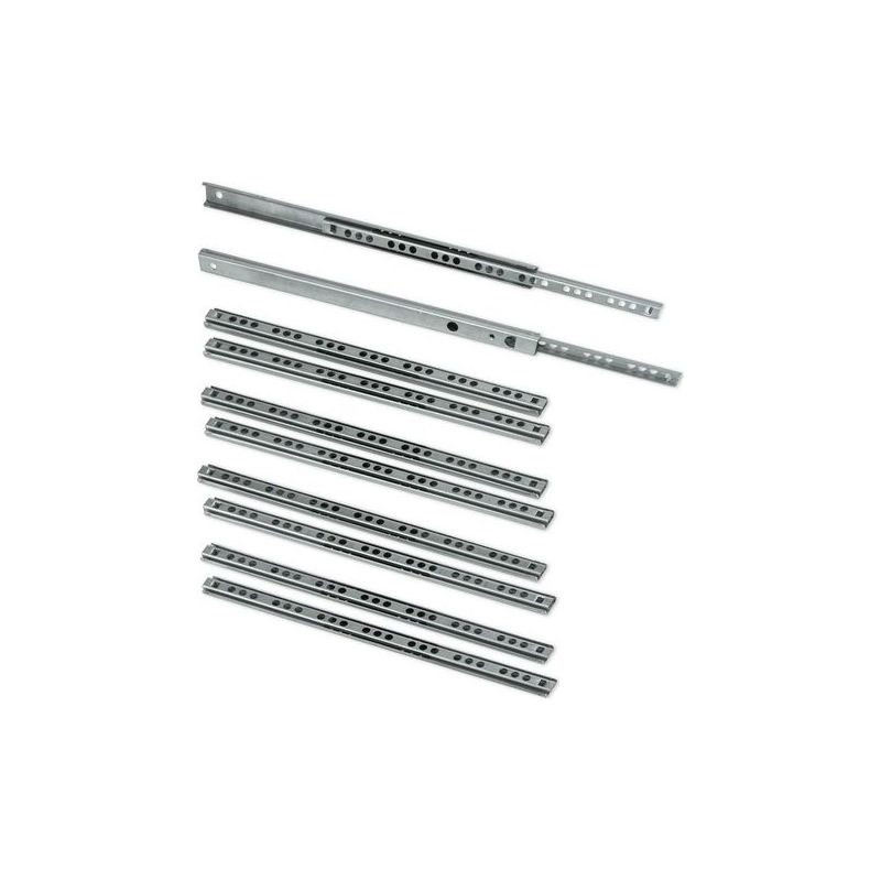 Taishengda – Packung Mit 5 Paar (10 Stück) Kugelgelagerten Schubladenschienen, 17 Mm X 278 Mm, Verzinkt