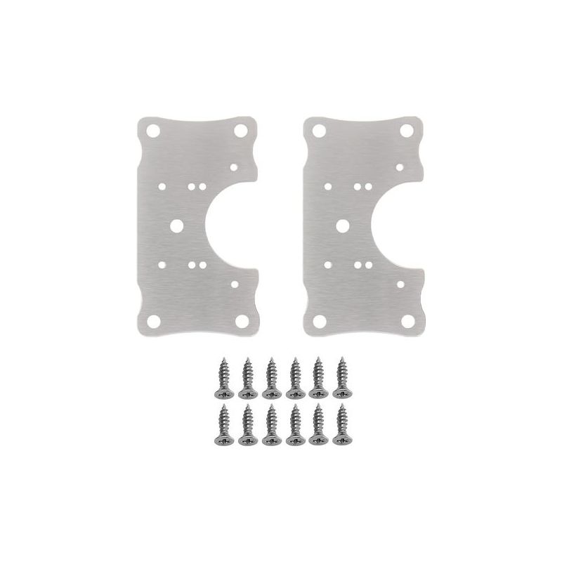 Taishengda – Set Mit 2 Reparaturplatten Für Schrankscharniere Mit Loch Und Befestigungsschraube Zur Reparatur Und Zum Schutz Von Küchenschranktüren, Schubladen, Kleiderschränken Und Fenstern