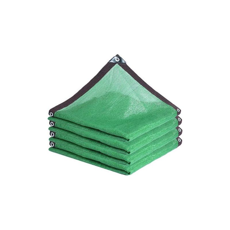 Taishengda - Sonnensegel, Grünes Schattierungsnetz, Rechteckiges Schattierungstuch, 75% Schattierungsnetz, Sonnenbeständiges Schattierungstuch, Sonnenschutz, Für Terrasse, Gewächshaus, Innenhof (3 M X
