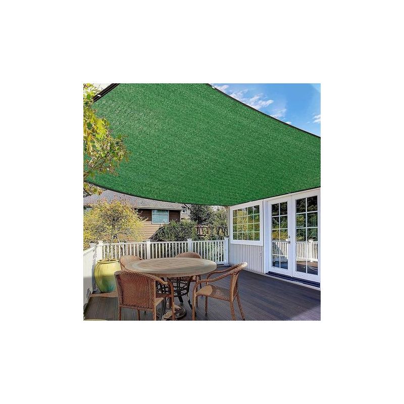 Taishengda Schattierungsnetz, Sonnensegel, 75 % Sonnenschutznetz, Sonnenschutz, Für Terrasse, Gewächshaus, Grünanlage, 3 X 3 M