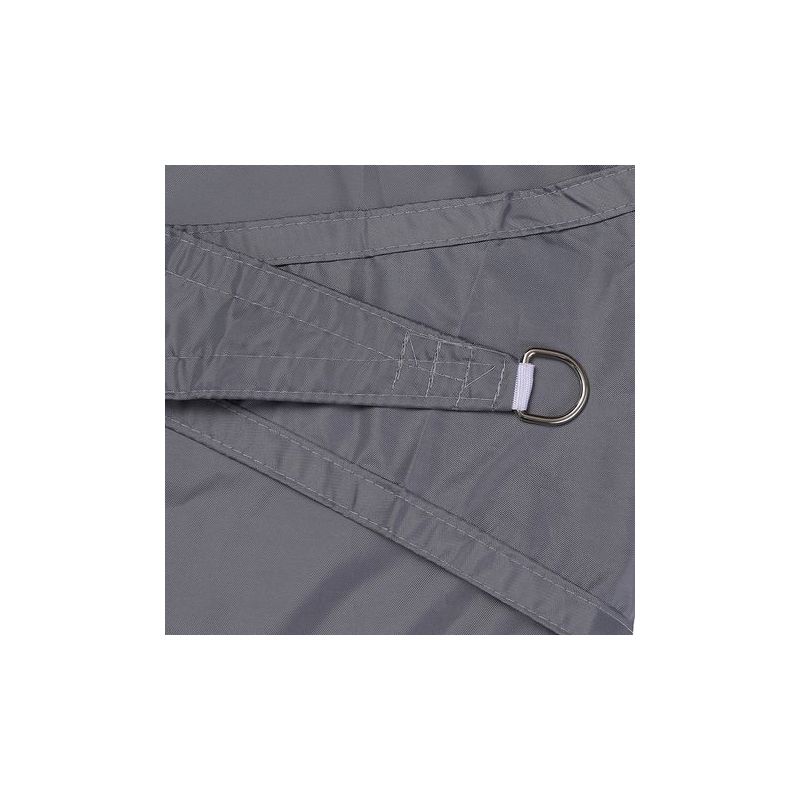 Taishengda – Rechteckiges, Uv-beständiges Und Wasserdichtes Sonnensegel Aus Oxford-gewebe (3 X 4 M) Für Pergola, Garten, Terrasse Und Hinterhof, Hellgrau