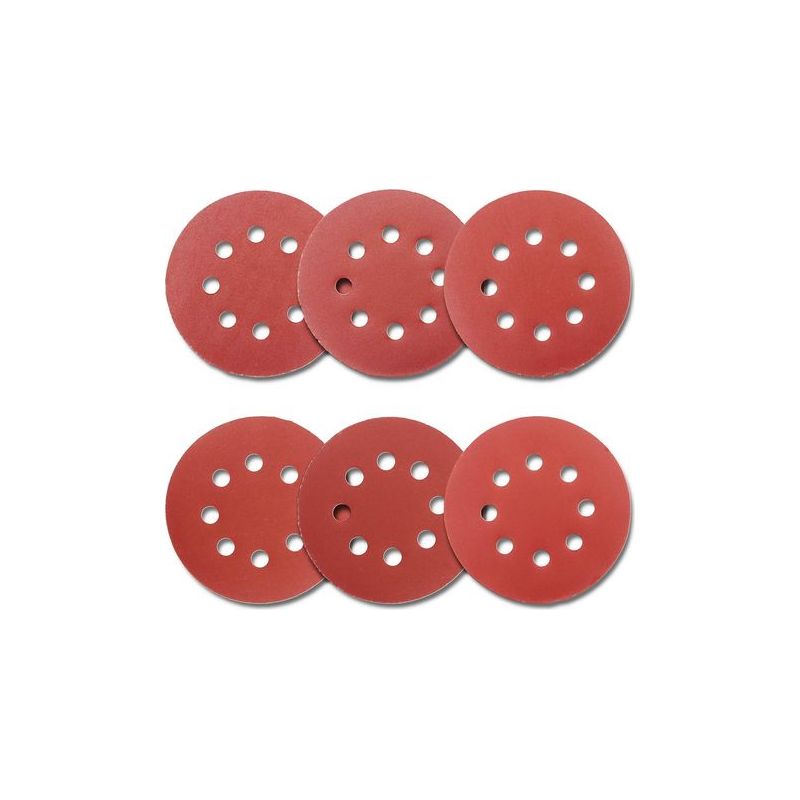 Taishengda 125-mm-klett-schleifscheiben Für Exzenterschleifer, Sortiertes Schleifpapier Mit Den Körnungen 1000/800/600/400/320/240, Zum Schleifen Von Kunststoff, Holz Und Autoteilen, 60 Stück