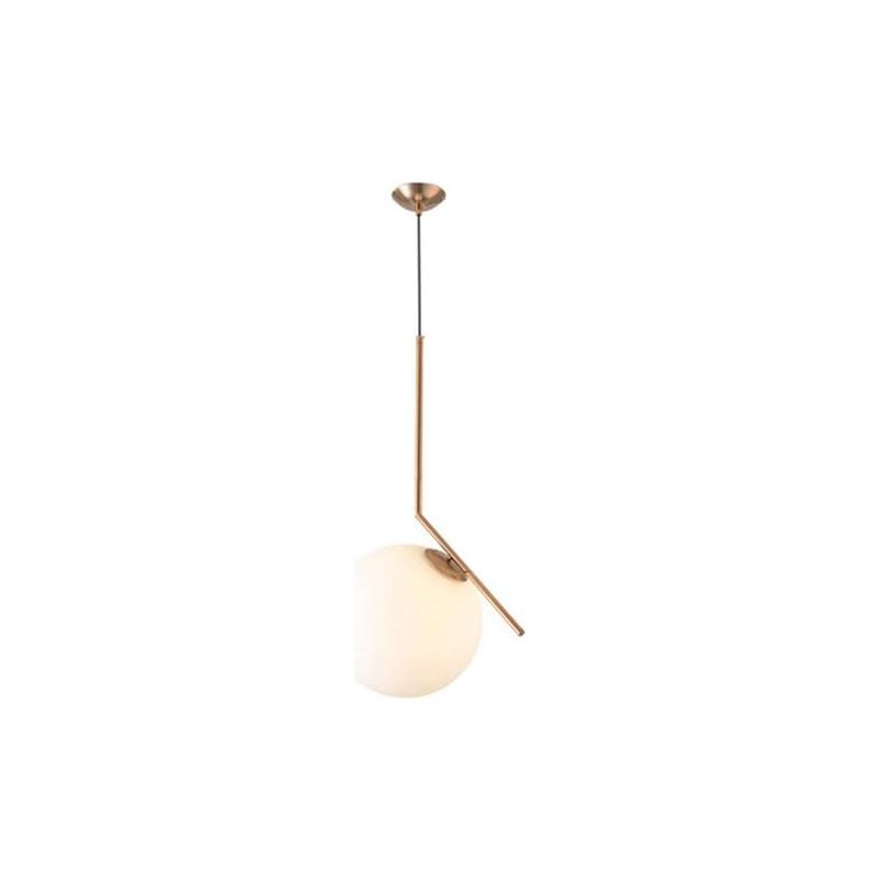 Taishengda – Moderne Runde Pendelleuchte Für Wohnzimmer, Glasschirm Und Metallhalterung, E27-fassung Aus Messing, Geeignet Für Wohnzimmer, Schlafzimmer Und Restaurant, Leuchtmittel Nicht Enthalten, 20