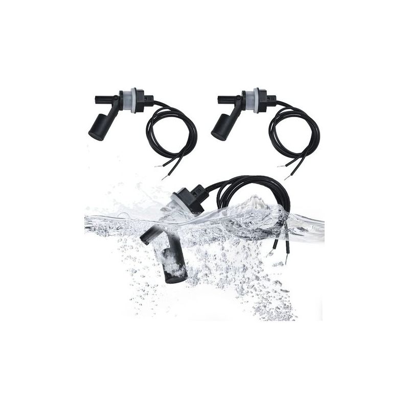 Taishengda – Set Mit 3 Wasserstandssensoren – Automatischer Schwimmerschalter – Hohe Empfindlichkeit Für Aquarien Und Schwimmbecken – Zubehör Für Gartenpumpen