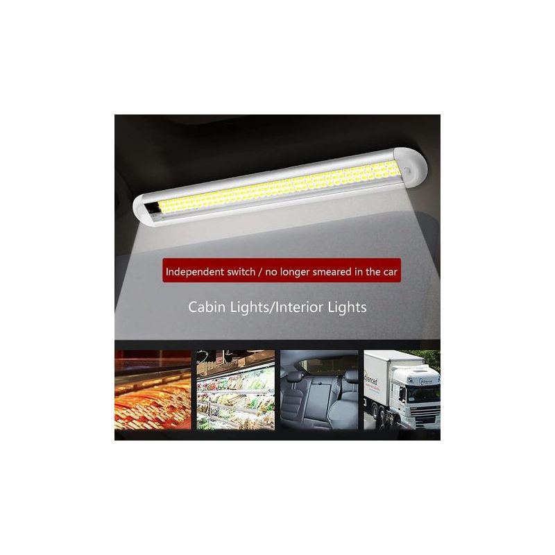 Taishengda 12v 1200 Lm Led-streifenleuchte – 6000k Innenbeleuchtung Für Wohnmobile Und Boote – Einfache Installation Mit Klebeband – Energiesparend