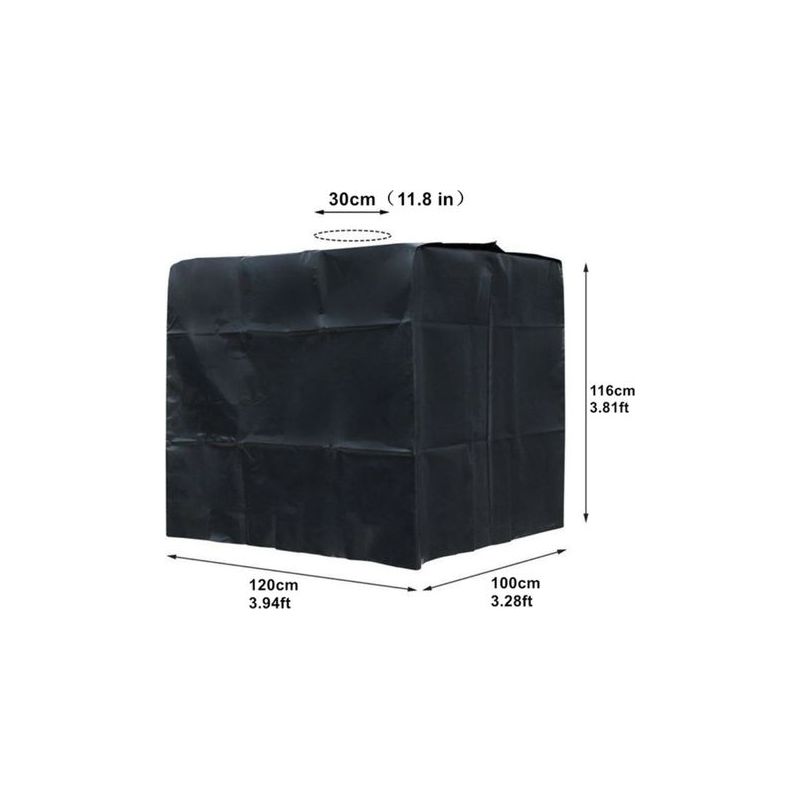 Taishengda – Schutzhülle Für 1000-liter-ibc-container – 210d Polyester, Uv-beständig Und Wasserdicht – Abmessungen: 120 X 100 X 116 Cm – Algenschutz