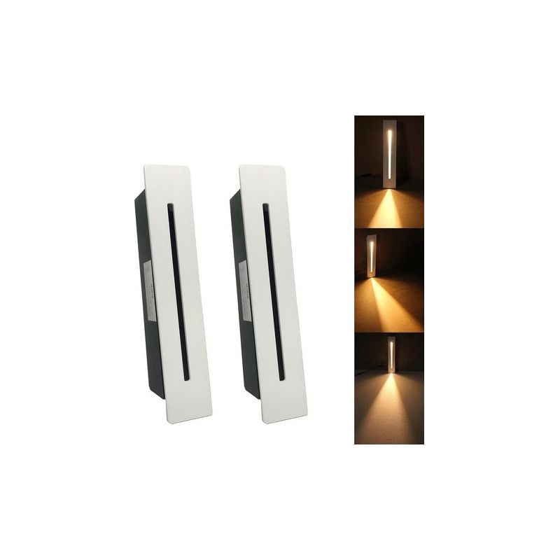 Taishengda – 3w Led-einbauleuchte – Cree Cob – Ip65 Für Innen- Und Außenbereich – Treppenhaus- Und Flurbeleuchtung – 2er-pack, Warmweiß
