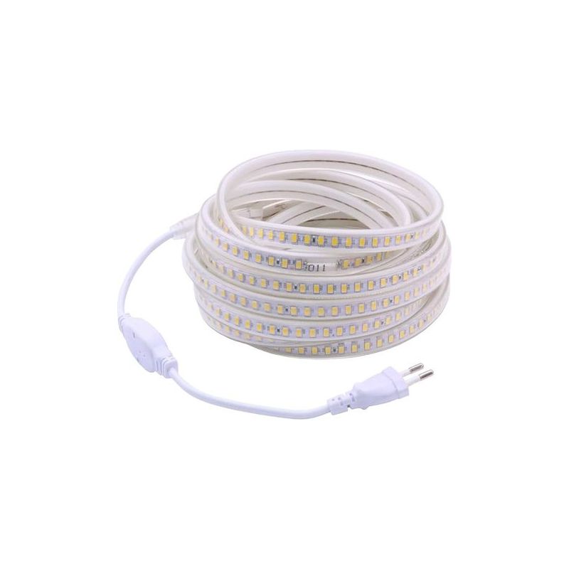 Taishengda 5 M 220 V Ip67 Wasserdichter Led-streifen – 4000 K Weißlicht – Schnelle Außenmontage – Inkl. Montageclips