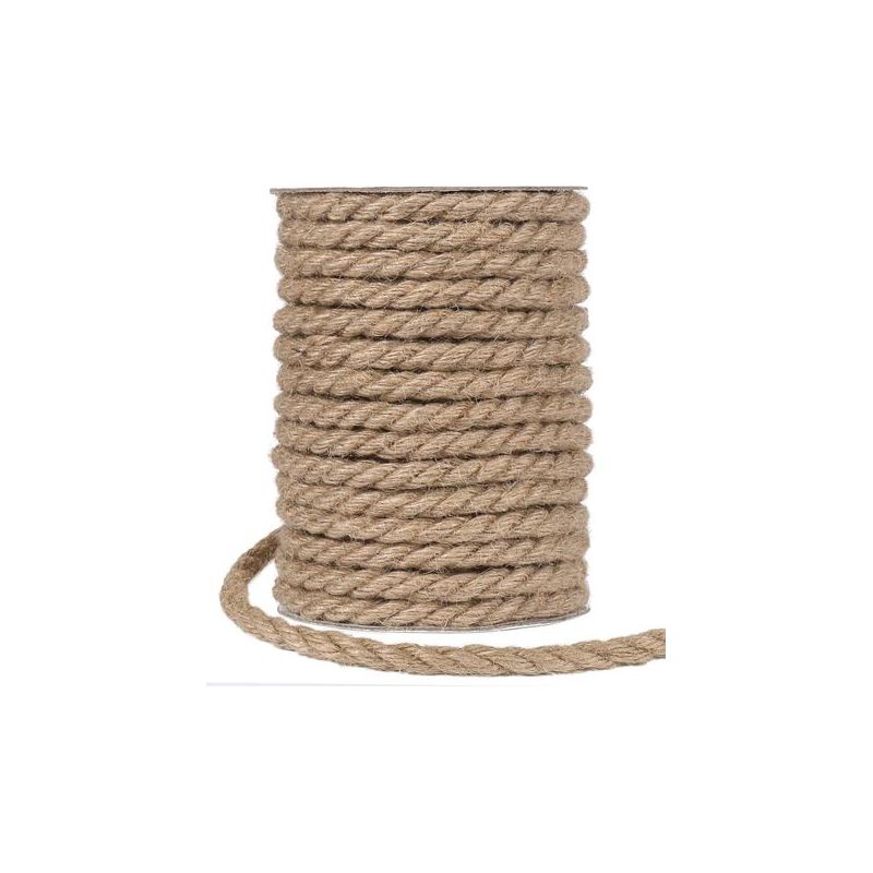 Taishengda - Juteschnur 20 M, Dickes Juteseil, 10 Mm Hanfschnur Für Verpackung, Heimdekoration, Gartenarbeit