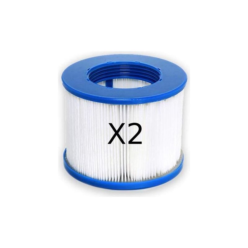 Taishengda 120-lagige Poolfilterkartusche – Höhe 80 Mm – Durchmesser 100 Mm – 2er-pack Für Aufblasbare Whirlpools