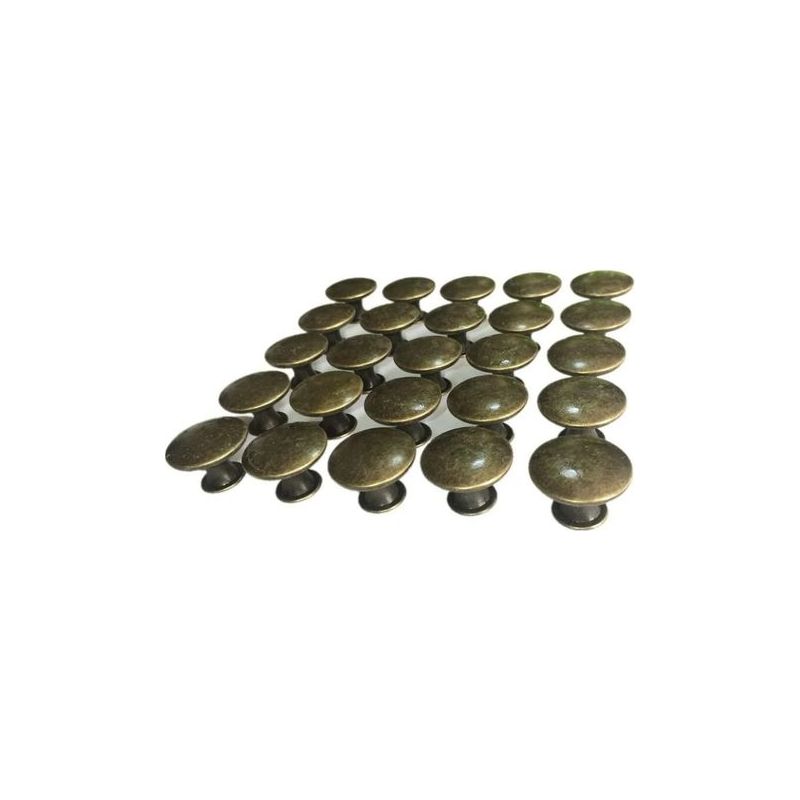 Taishengda - Set Mit 10 Vintage-schubladenknöpfen 30 Mm - Eisen-zink-legierung - Rostbeständige Lackierung - Für Schränke Und Kommoden