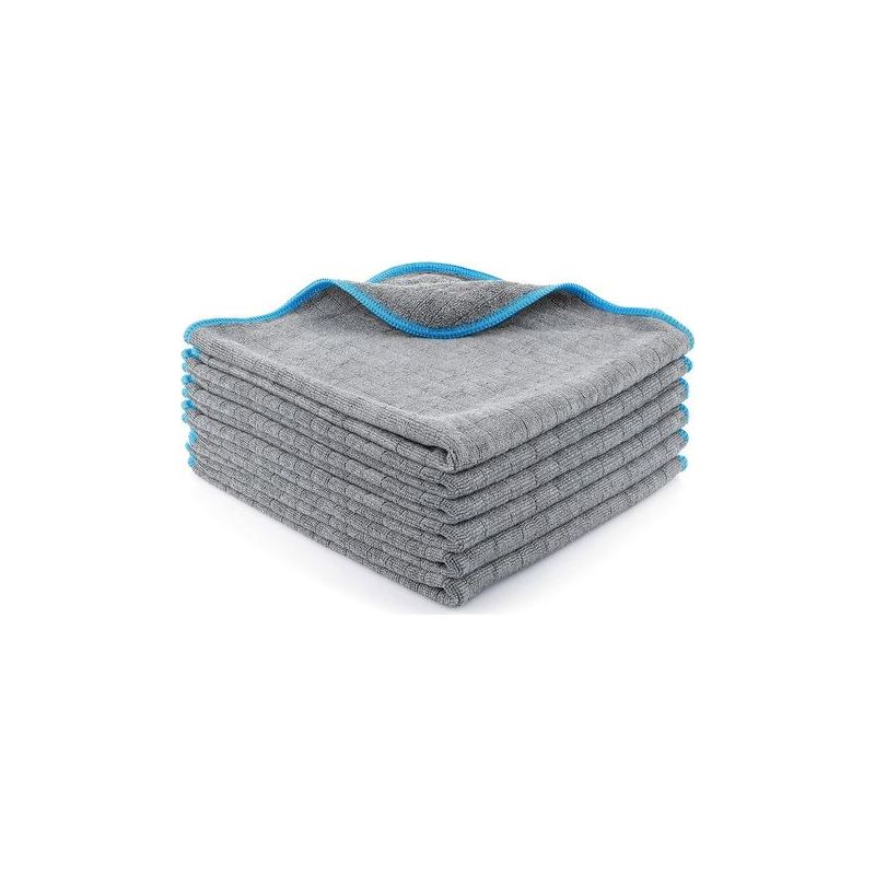 Taishengda-6x 380 G/m² Mikrofasertücher – Ultra Saugfähig, Weich Und Schonend – Fusselfrei – Poliertuch, Professionelles Auto-mikrofasertuch – 40 X 40 Cm