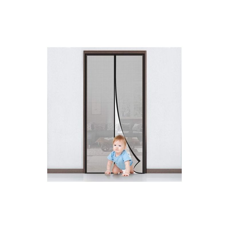 Taishengda Magnetisches Tür-/fenster-moskitonetz, Insektenschutz-türvorhang, Magnetisches Moskitonetz Mit Klebestreifen, Automatischer Verschluss, Sehr Feines Netzgewebe, 100 X 220 Cm