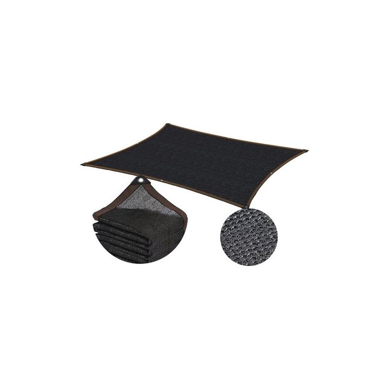Taishengda Schattierungsnetz Mit Ösen - 90% - Blockiert Effektiv Sonnenlicht Und Uv-strahlen Für Pergola, Garten, Gewächshaus, Hühnerstall, Außenbereich (3x6m)