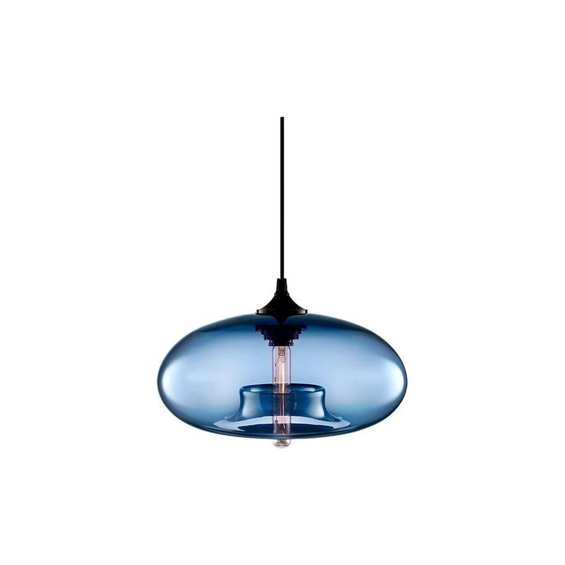 Taishengda Vintage Industrie-deckenleuchter E27 Lampe Bunte Deckenbeleuchtung (blau)