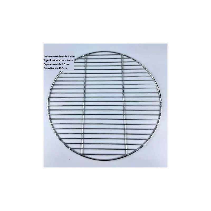 Taishengda – Runder Edelstahl-grillrost, 40,5 Cm Durchmesser