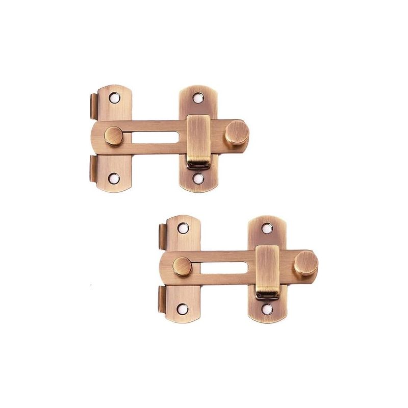 Taishengda-pestillos De Puerta, Pestillos De Acero Inoxidable, Accesorios De Puerta Para Puertas Y Ventanas, Baño, Armario, Cajones Y Muebles (2 Einheiten, Rot)