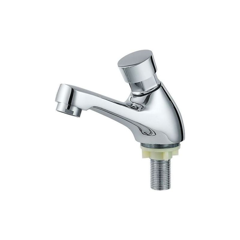 Taishengda Chrom-waschtischarmatur Mit Automatischer Abschaltung, Wassersparend (1 Stück)