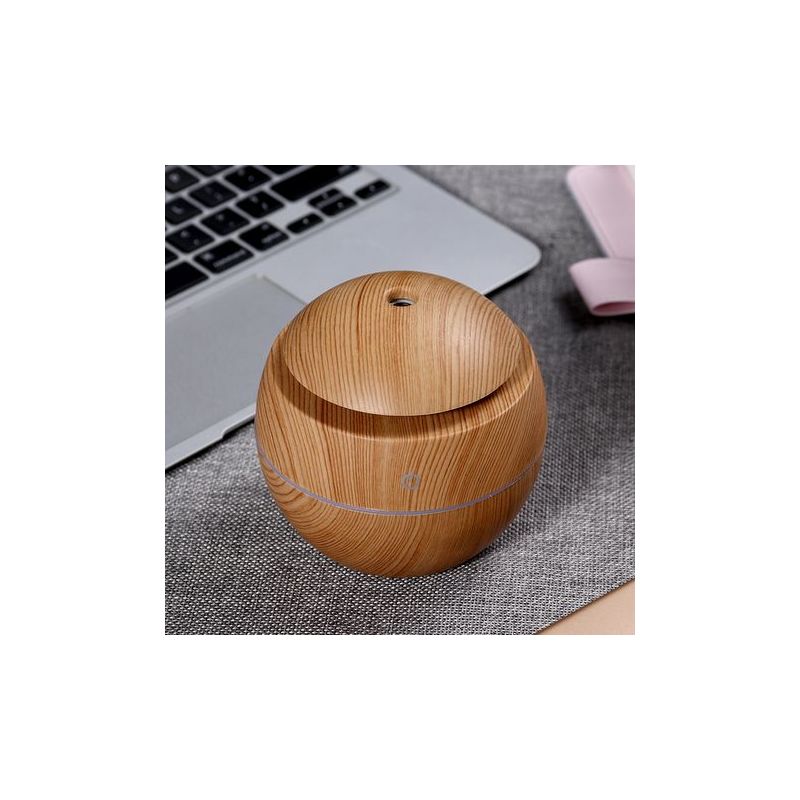 Taishengda - Mini-usb-ultraschall-luftbefeuchter - Extrem Leise - Luftbefeuchter Für Büro, Schlafzimmer Usw. - Kleiner Luftreiniger Mit 7-farbiger Led-beleuchtung (farbe Von