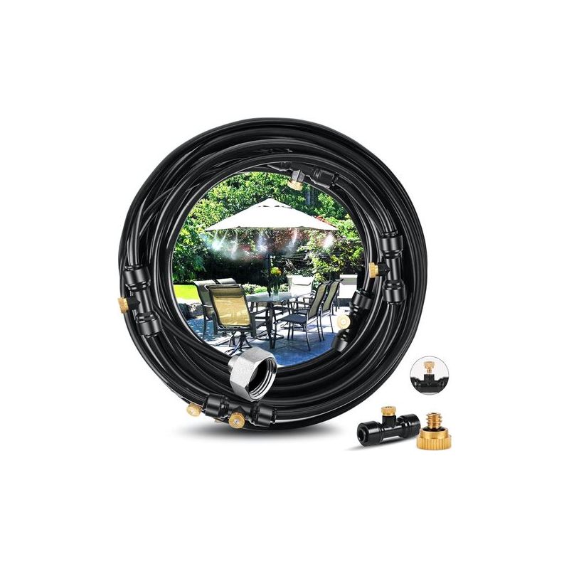 Taishengda 9-m-sprühsystem, Terrassen-sprühsystem, Kühlsystem, Nebelschlauch-set Für Garten, Sonnenschirm, Trampolin, Gewächshaus, Schwimmbad