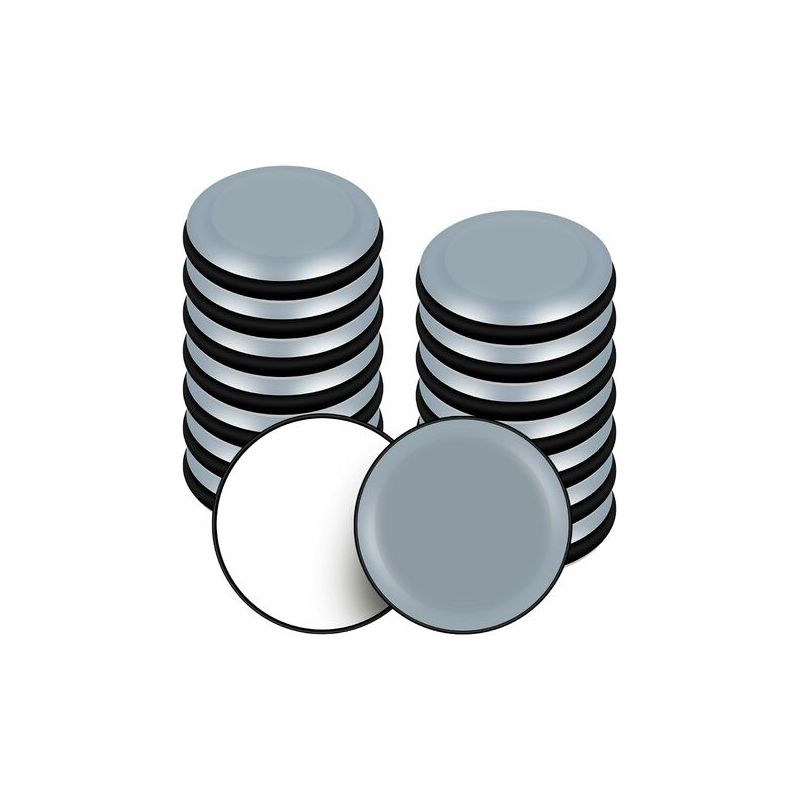 Taishengda-scivoli Per Mobili, 16 Pezzi Autoadesivi In Teflon Scivoli Per Mobili Rotondi In Ptfe Adatto Per Pavimenti E Tappeti Lisci (rotondo, 20 Mm, 16 Pezzi)