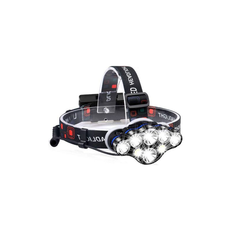 Taishengda-frontal-linterna, Superhell, 8 Leds, 13000 Lumen, Verstellbar, Wasserdicht, Wiederaufladbar Über Usb, Für Camping, Angeln, Angeln, Trotar Und Senderismus