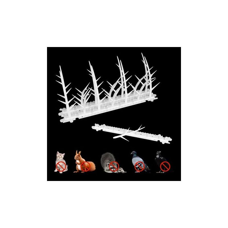 Taishengda - Taubenabwehrspitzen - Taubenabwehrspitzen Aus Recyceltem Kunststoff - Vogelabwehr, Taubenabwehrspitze, Katzenabwehrspitze, Für Balkone, Fenster, Dächer Und Gärten