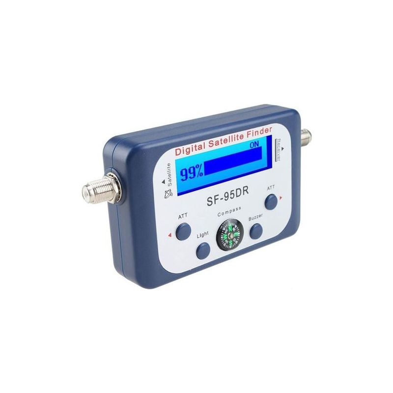Taishengda Digitaler Satellitenfinder/parabolantennen-signalfinder Mit Kompass Und Summer – Schwarz