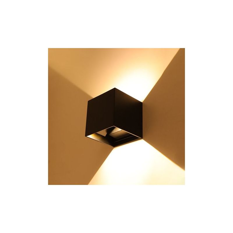 Taishengda – Moderne Wandleuchten Für Den Innen- Und Außenbereich, 2er-set, 6 W Warmweiß (3000 K), Ip65 Wasserdicht, Led-wandleuchten Mit Nach Oben Und Unten Gerichteter Beleuchtung Für Veranda, Flur,